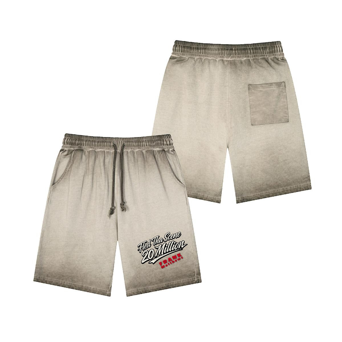 FRANK Vintage Wash Drawstring Shorts