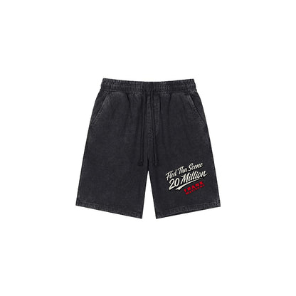 FRANK Vintage Wash Drawstring Shorts