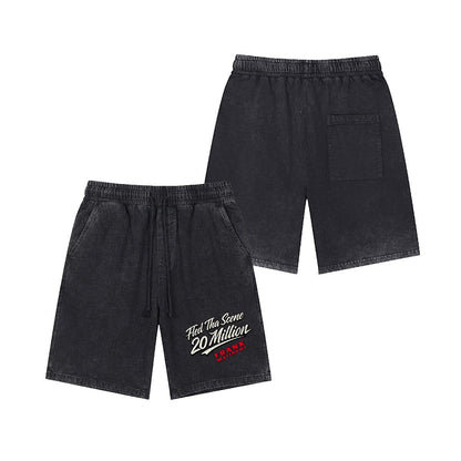 FRANK Vintage Wash Drawstring Shorts